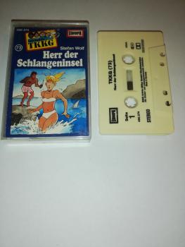 TKKG Folge 73 Herr der Schlangeninsel Weiß mit Schwarzen Druck 490374 Europa